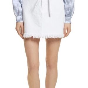 Frame Denim White Mini Skirt